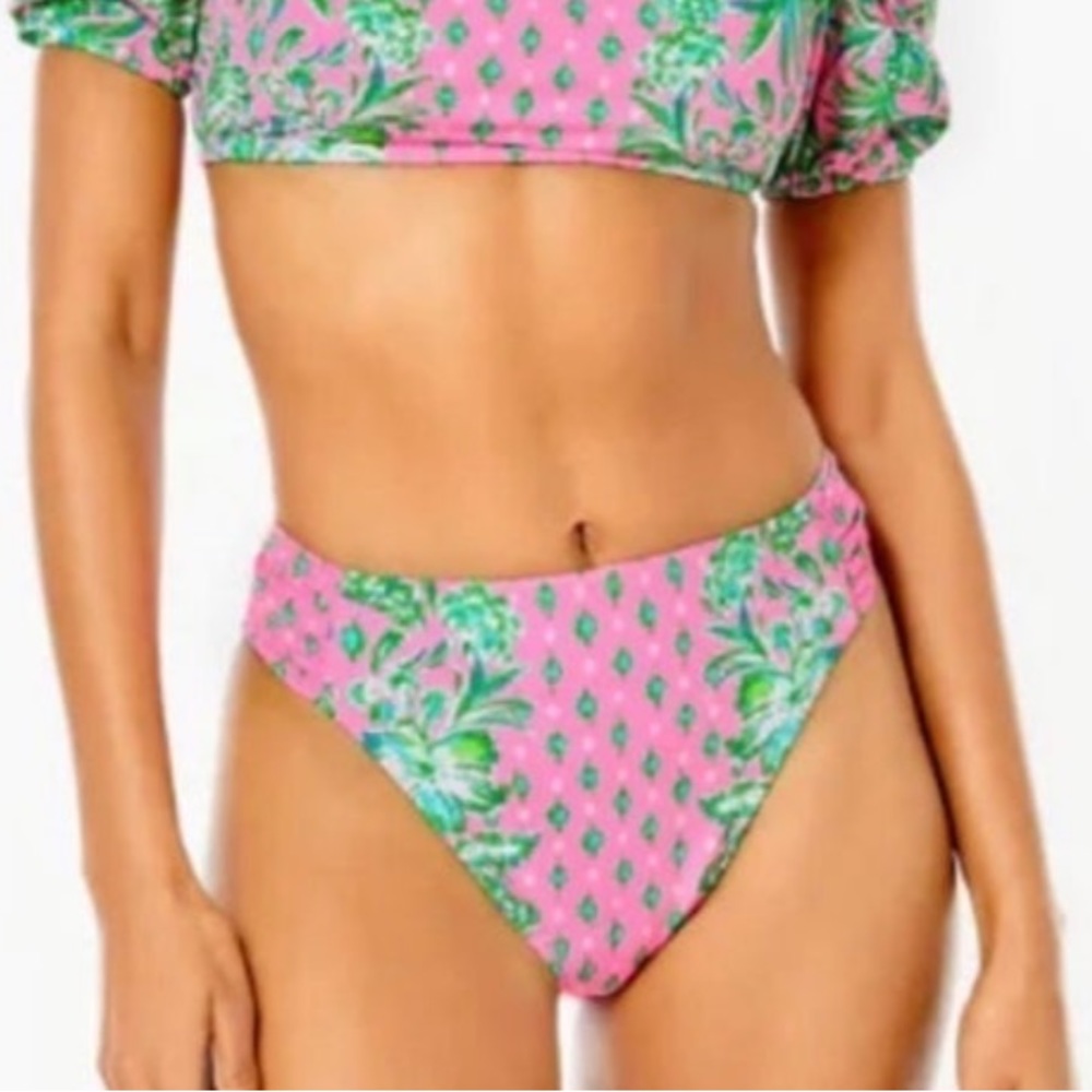 NWOT Lilly PulitzerPink Shandy Oh Diamond Girl Bikini bottom